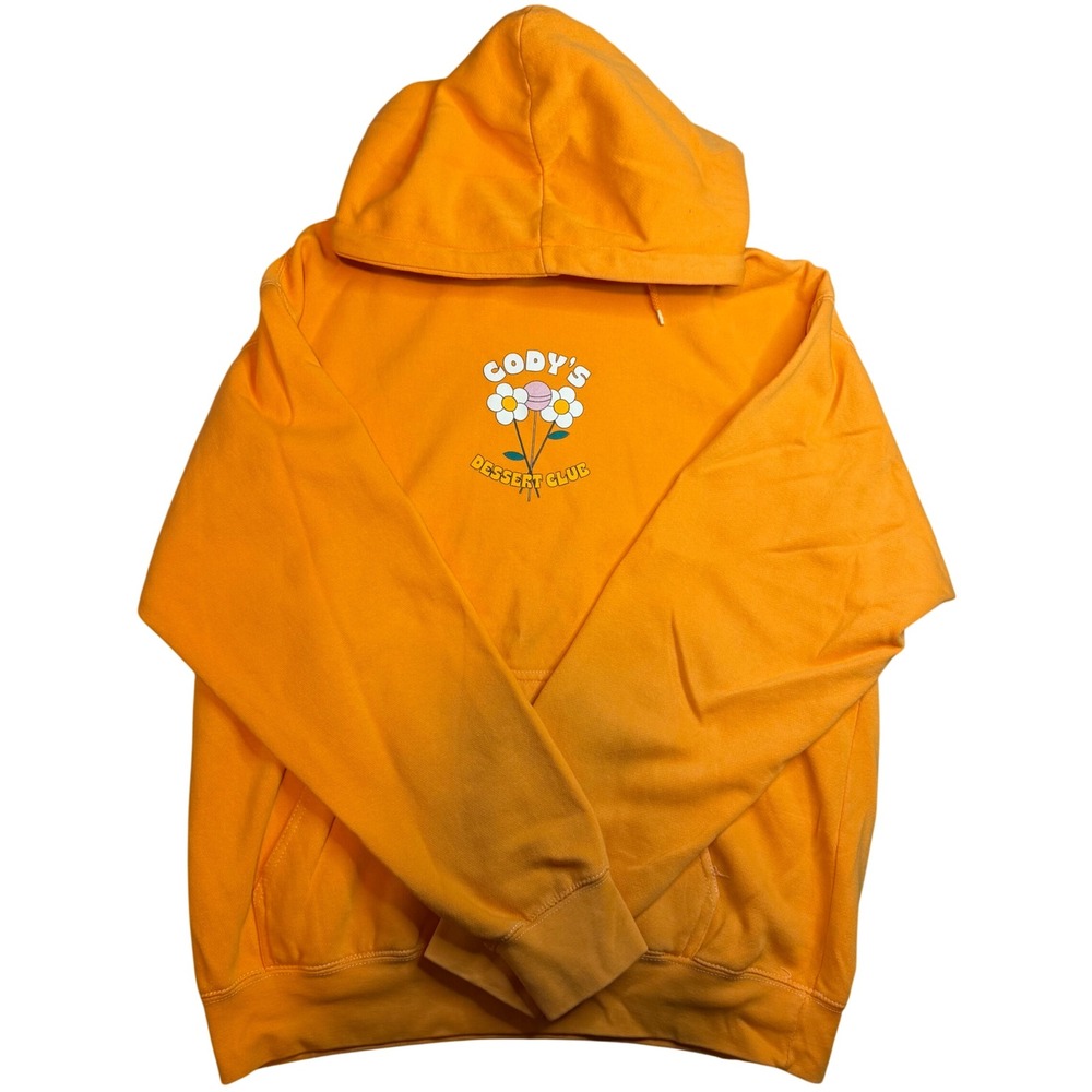 Cody Ko Dessert Club Orange Hoodie official merch Sweatshirt Mens Medium